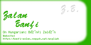 zalan banfi business card